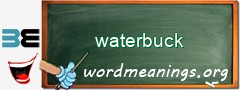 WordMeaning blackboard for waterbuck